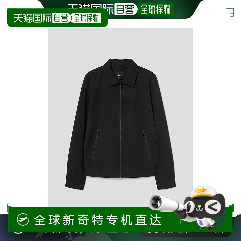 韩国直邮Theory 男士 Neoteric 斜纹布 Rhett 夹克-黑色 FW24/TM4