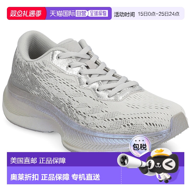 自营 journee collectionJournee女式Blume休闲运动鞋-银色 美国