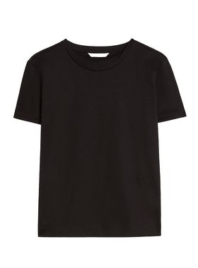 MAX MARA 女士T恤 NERINA005 SS2025 黑色 T-SHIRT IN COTONE