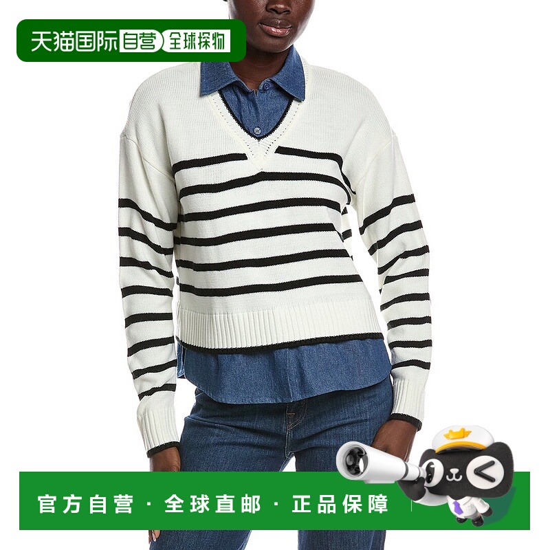 自营Nanette Nanette Lepore Twofer Pullover - white 美国奥莱