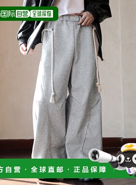 1h可退 日本直邮neos 男女同款松紧绳带宽松剪裁卫裤 K941休闲裤