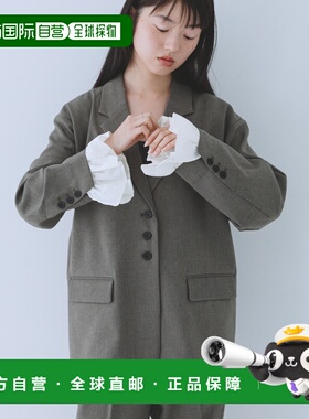 1h可退 日本直邮KBF 女装 宽松版型 西装外套 荷叶边袖设计 KB261