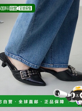 1h可退 日本直邮AZUL BY MOUSSY 女士扣带装饰高跟鞋 250IST55152