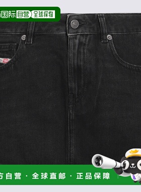 香港直邮DIESEL 女士半身裙 A0493509I3502 CO 黑色 Denim mini s