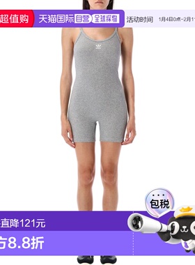 1h可退 香港直邮Adidas 女士 短款连衣裤 JD1464GREY grey灰色 舒