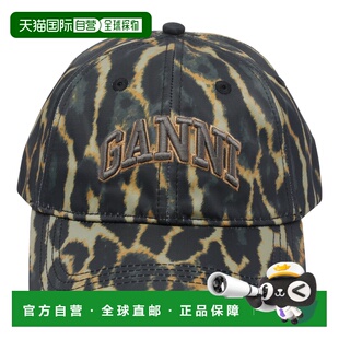 香港直邮GANNI 女士帽子 B3020038028 SS2026 黑色 Printed Logo