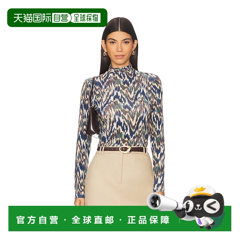 香港直邮潮奢 ULLA JOHNSON 女士 Aurelia 长袖高领上衣 PF250826