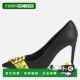 White Pumps Black Satin 自营Off Bow yellow Commercial blac