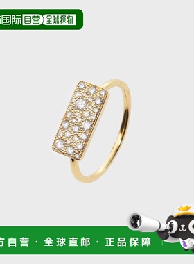 日潮跑腿COCOSHNIK K18钻石随机密镶方形戒指 405-61945