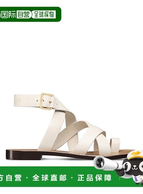 香港直邮DIOR 女士凉鞋 KCO024VEA03WWHITE SS2025 白色 Dior Sun