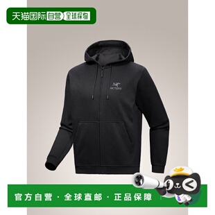 自营  始祖鸟Emblem Fleece男款拉链徽标连帽修身卫衣抓绒外套