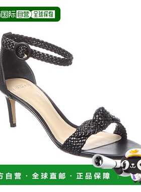 自营 Alexandre Birman Clarita Tresse 60 编织皮革凉鞋 - 黑色