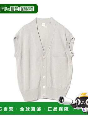 1h可退 日本直邮EFFE BEAMS 女士 卡其羊毛混纺无袖上衣 简约立体