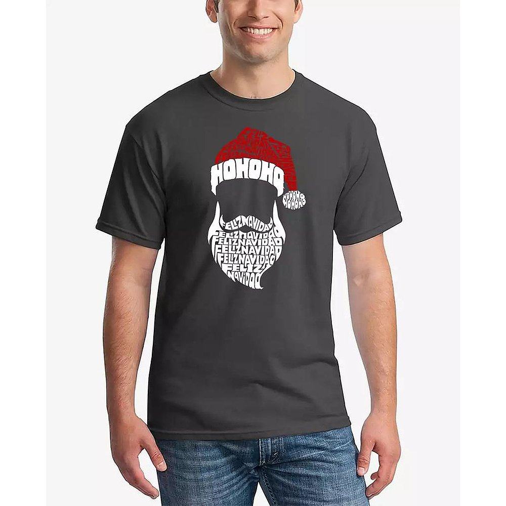 美国直邮LA Pop Art 男士 Feliz Navidad 圣诞老人文字艺术 T恤