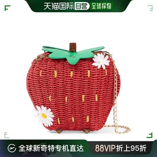 女童 草莓拉菲草编织肩包童装 Monnalisa 香港直邮潮奢 003687