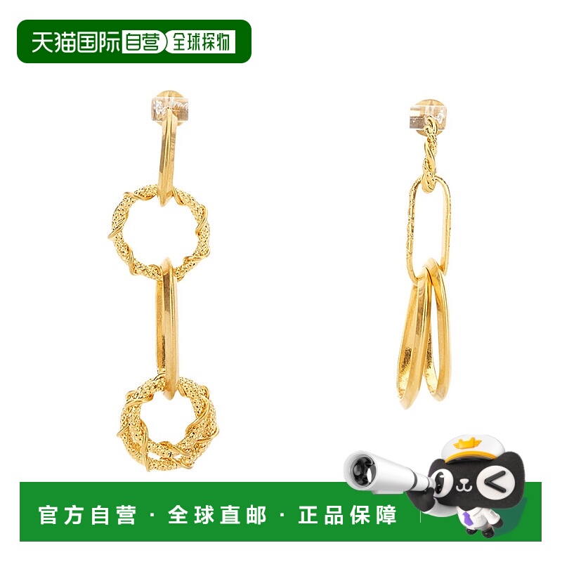 1h可退 香港直邮DSQUARED2 女士耳饰 ERW0134 AW2022 金色