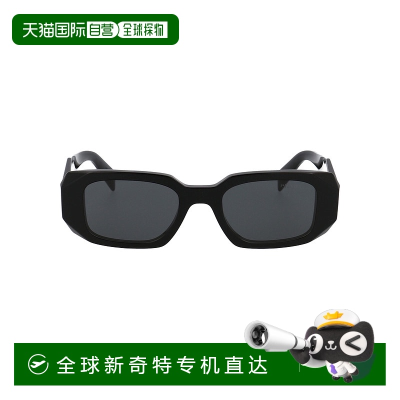 1h可退 香港直邮PRADA 女士太阳镜 0PR17WS1AB5S0 SS2025 黑色