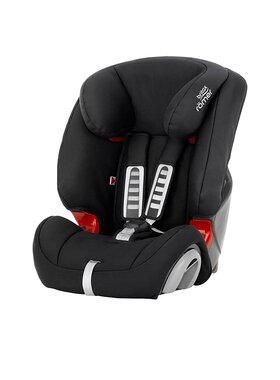 欧洲直邮Britax宝得适EVOLVA123儿童安全座椅黑色柔软时尚舒适