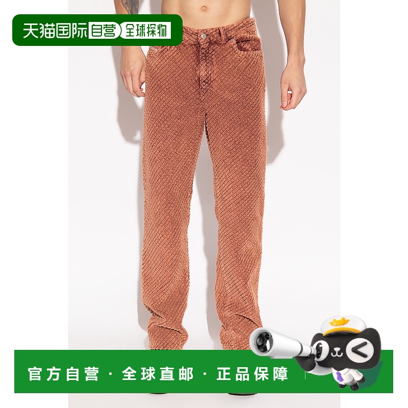 香港直邮DIESEL 男士休闲裤 A077010HGAG1AB SS2023 粉红色 灯芯