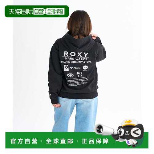 日本直邮Roxy HISTORICAL LOGO ZIP HOODIE 女士带帽长袖派克卫衣