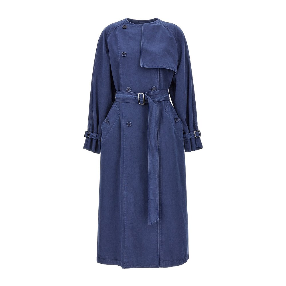 MAX MARA 女士外套 CALAO01006010 SS2024 藍(lán)色 雙排扣大衣