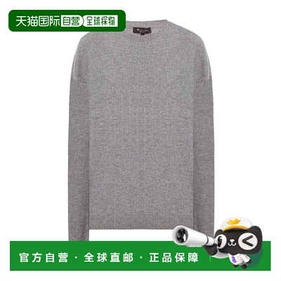 香港直邮Loro Piana 诺悠翩雅 女士 圆领羊绒长袖针织衫 FAM8633