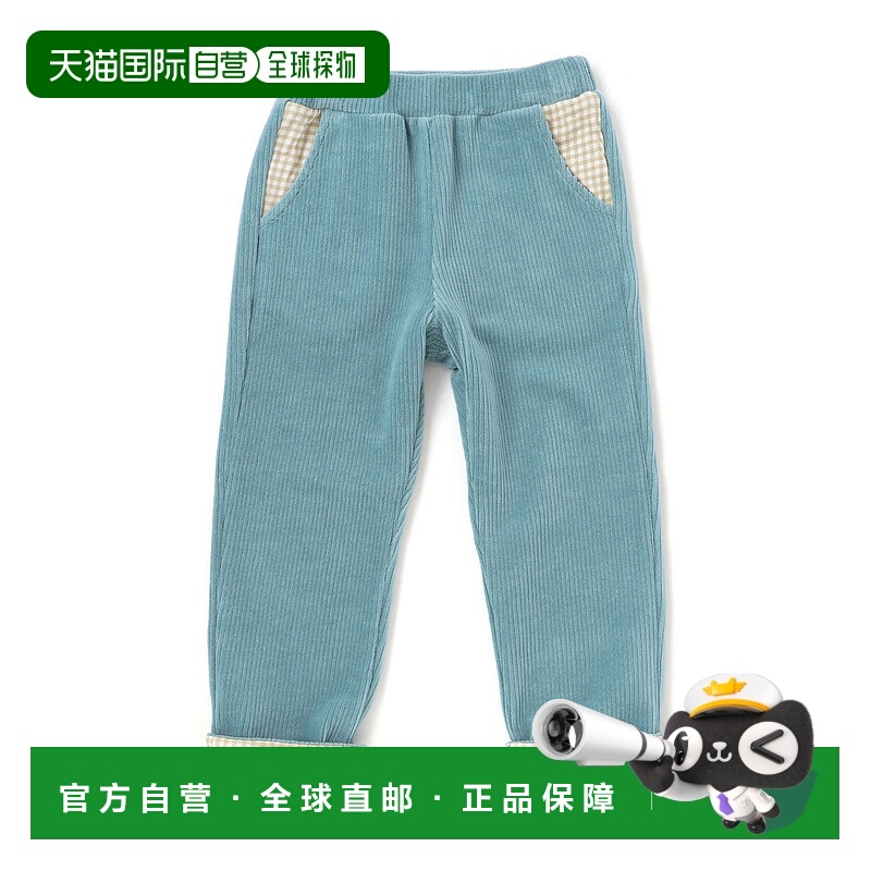 1h可退 日本直邮SLAP SLIP儿童男童宽松消防车恐龙屁股刺绣翻边格