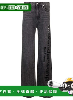 香港直邮Alexander Wang 亚历山大 王 女士 腰带环牛仔长裤 4DC12