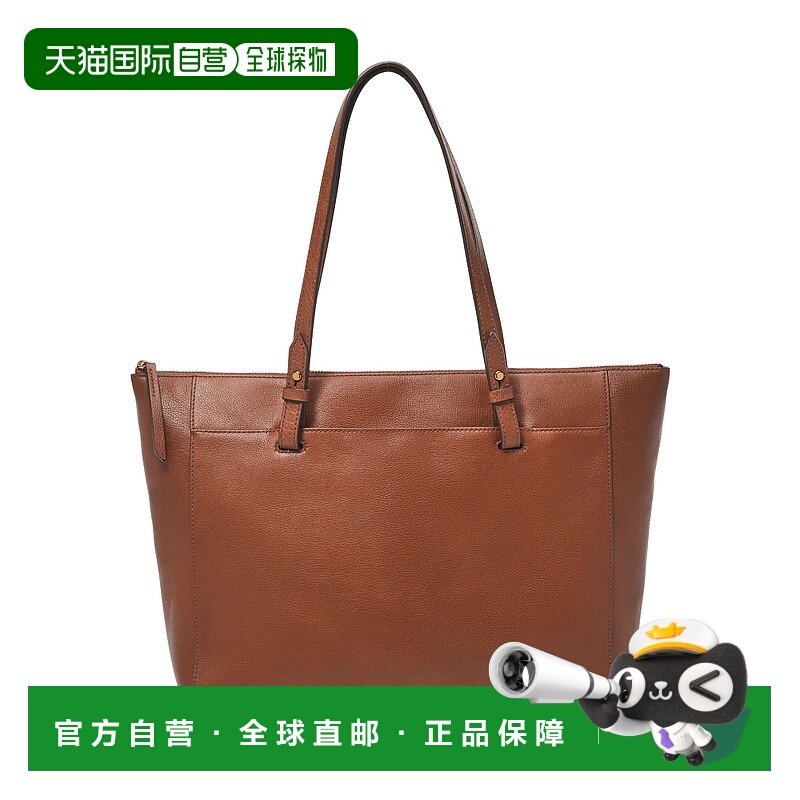 自营Fossil Women's Rachel Leather Tote - brown 美国奥莱直发