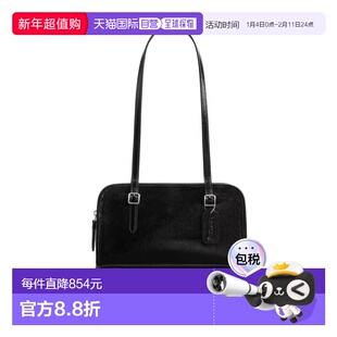 香港直邮COACH 女士手提包 CAO34LHBLK AW2025 黑色 Swing 单肩包