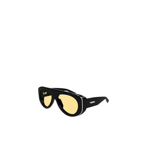 BOTTEGA VENETA 男士太阳镜 BV1362S005 SS2025 黑色