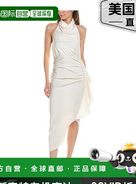 自营 Misha Esilda 中长连衣裙 - 白色 美国奥莱直发长裙服饰