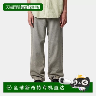 牛仔 欧洲直邮Carhartt Wip 男士 蓝灰色棉休闲裤