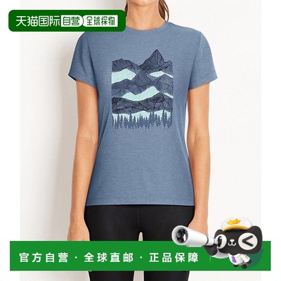 自营marikaWillow Short Sleeve Tee In Denim Mountains - denim