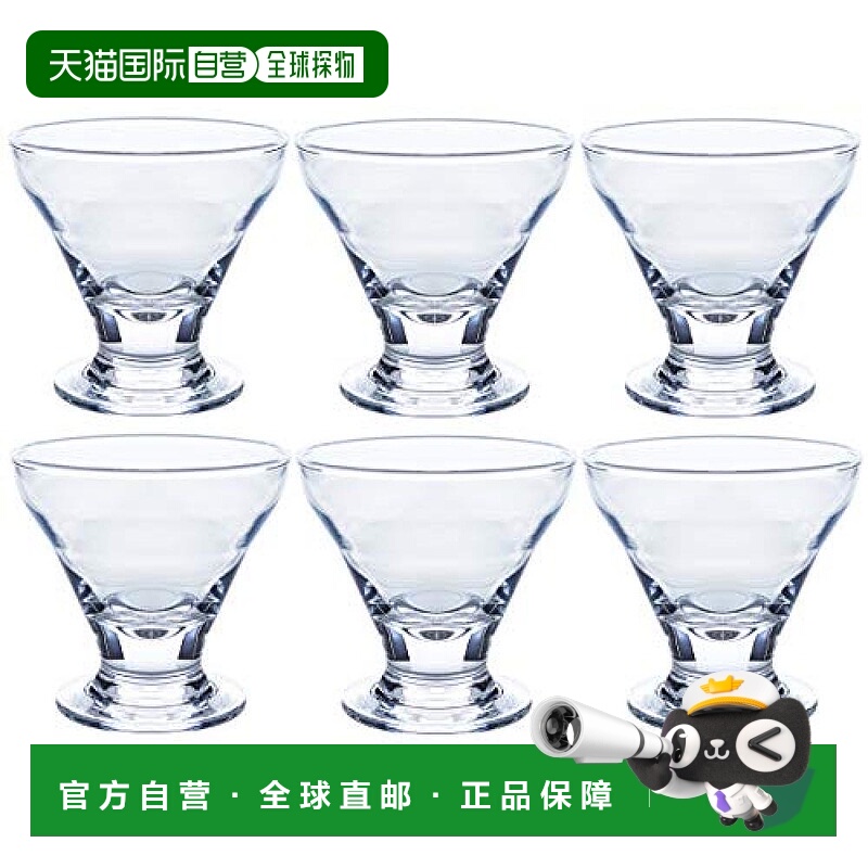 【日本直邮】东洋佐佐木 甜点玻璃杯170ml 6个装 日本产 36202HS