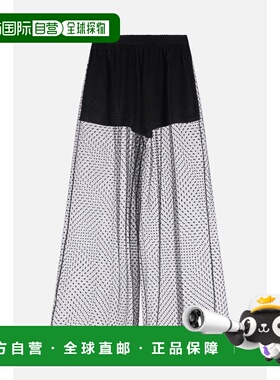 1h可退 香港直邮alaia 女士 网纱长裤 AA9P1305W136C black黑色