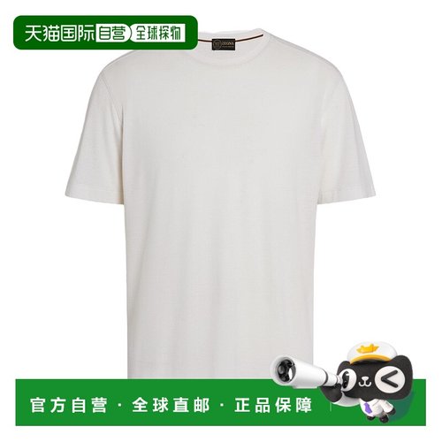 香港直邮Zegna Vellus Aureum T 恤 UFV97A9FV7VL8短袖杰尼亚