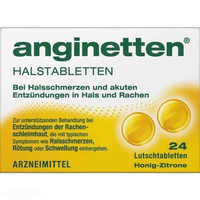 欧洲直邮德国Anginetten消炎止痛含片24粒润嗓缓咳喉咙咽喉杀菌