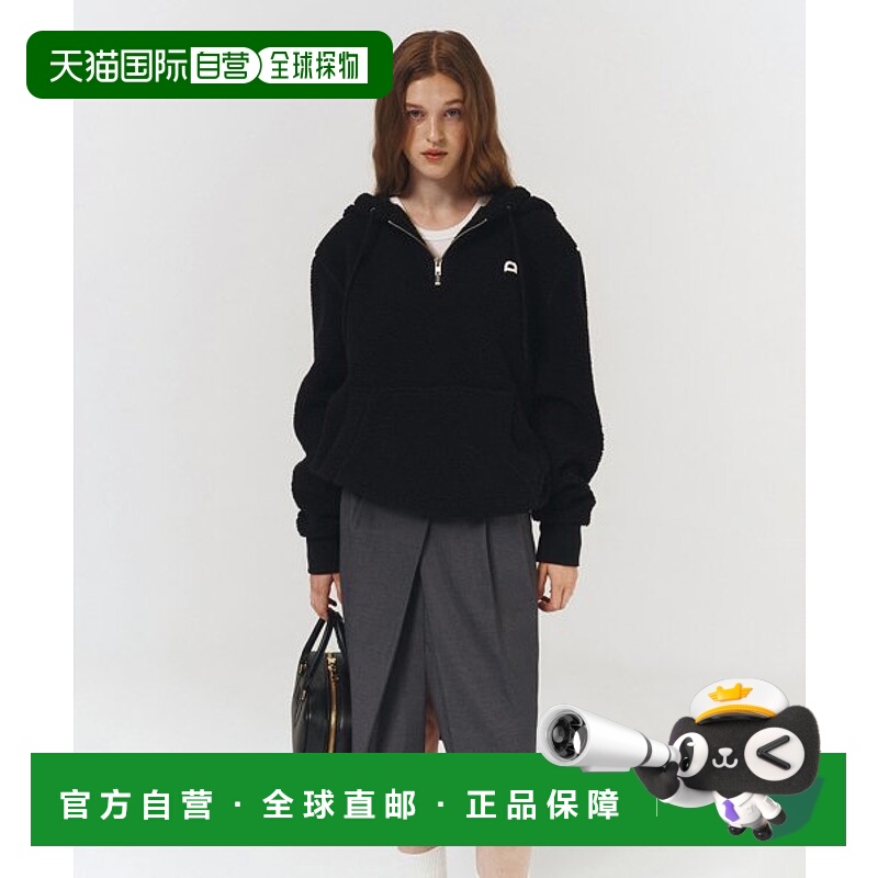 韩国直邮Dunst2023秋冬新品中性风经典女款卫衣UDJU3C115BK帽衫