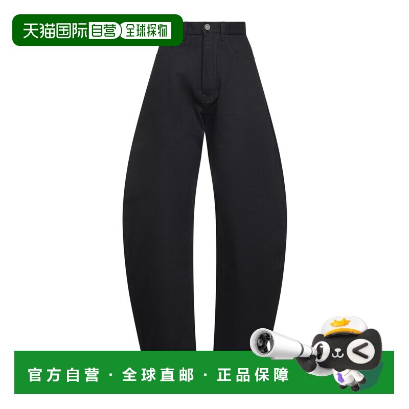 1h可退 香港直邮ALAIA 女士牛仔裤 AA9P0176D003A995 CO 黑色 筒图片