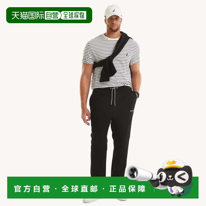 自营 Nautica男士大号高羊毛慢跑鞋-真黑色 卫裤 美国奥莱直发