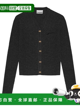 1h可退 香港直邮Ganni 美利奴羊毛开衫 K2474新款