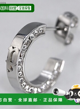 日本直邮Police 男士耳环品牌不锈钢耳钉单只 26398ESS01 银色配