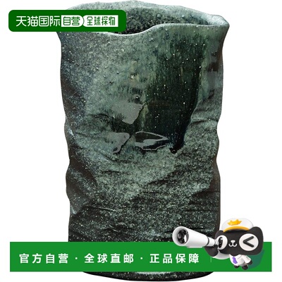 【日本直邮】信乐烧 hechimon 花瓶 大号 纵长 紫黑岩肌 MR-1-252