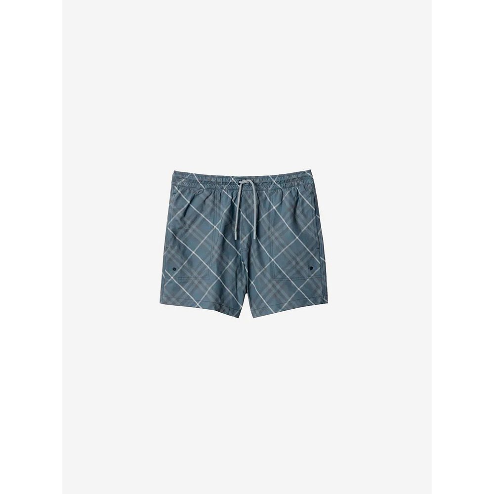 BURBERRY 男士泳装 8109160A8390PEWTERIPCHECK SS2025