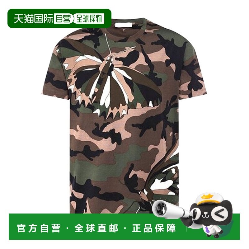 香港直邮VALENTINO 男士T恤 RV3MGO1IPYYF00 AW2019 花色 徽标T恤