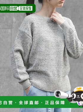 1h可退 日本直邮FORK&SPOON 女装 宽松版型 boat neck针织衫 半透