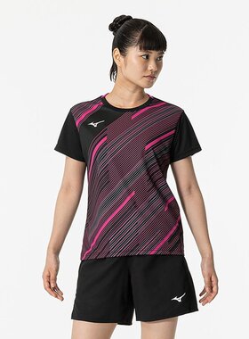 日本直邮MIZUNO 比赛衬衫球拍运动女式比赛服 62JAB22909