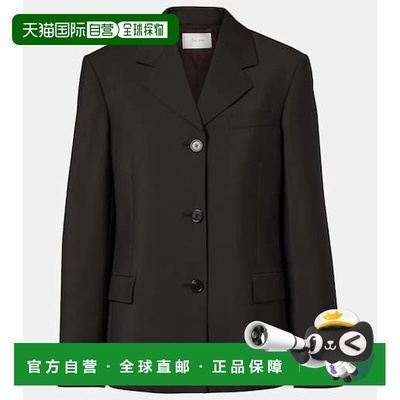 1h可退 香港直邮The Row 女士 Faelan 羊毛马海毛夹克 brown棕色