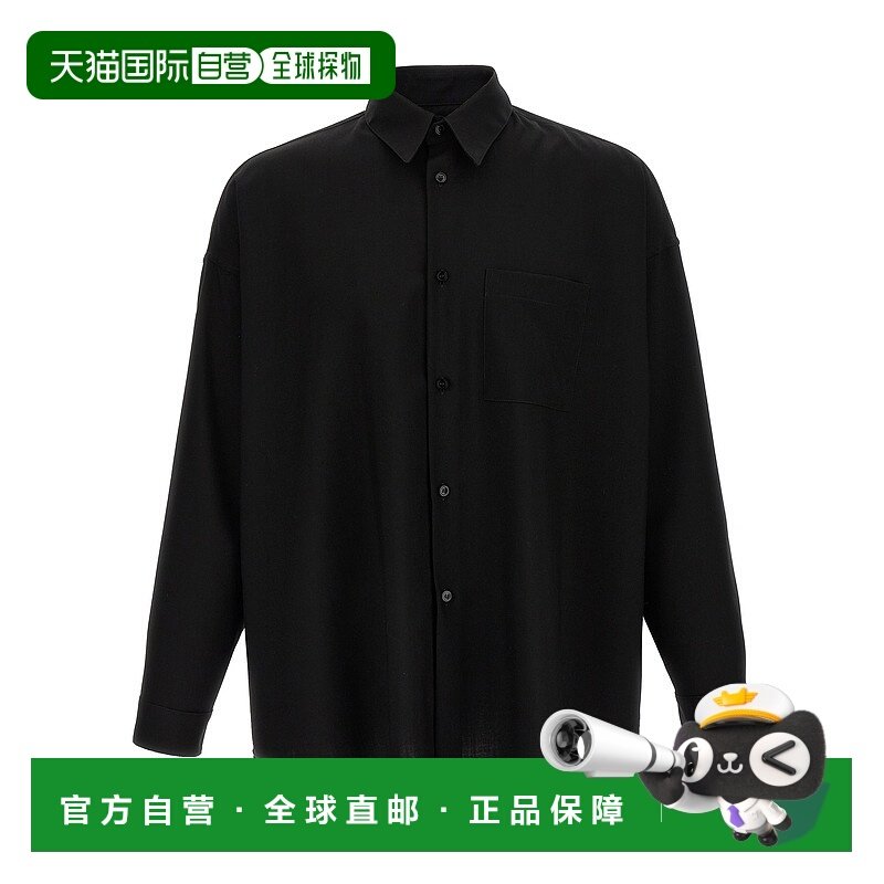 香港直邮MARNI 男士衬衫 CUMU0061X3TW83900N99 AW2025 黑色